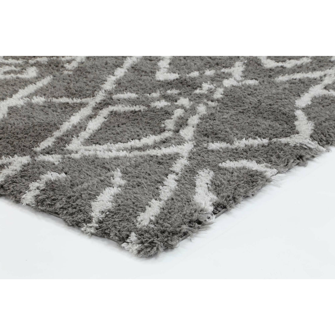 Moroccan Grey and Silver Fes Rug 160X230cm