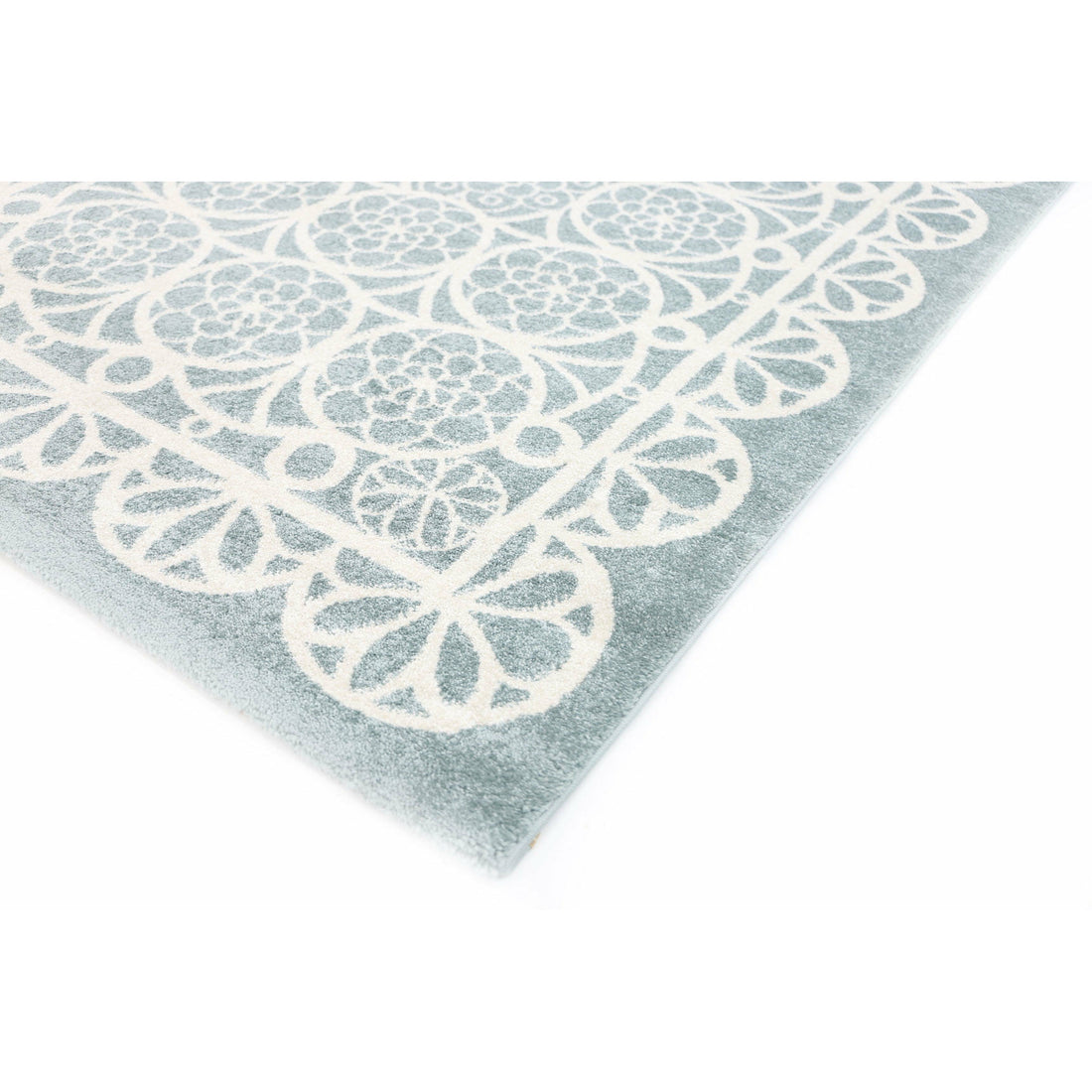 Piccolo  Aqua White Doily Kids Rug  120x170cm