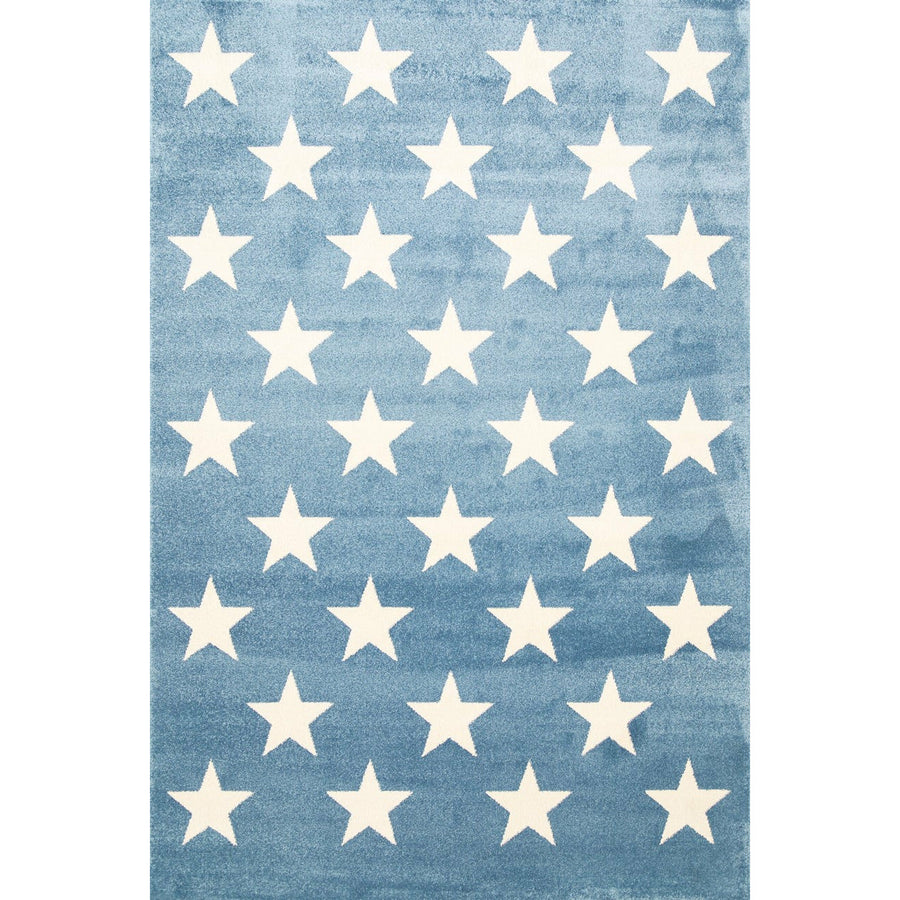 Piccolo  Blue and White Stars Kids Rug 120x170cm