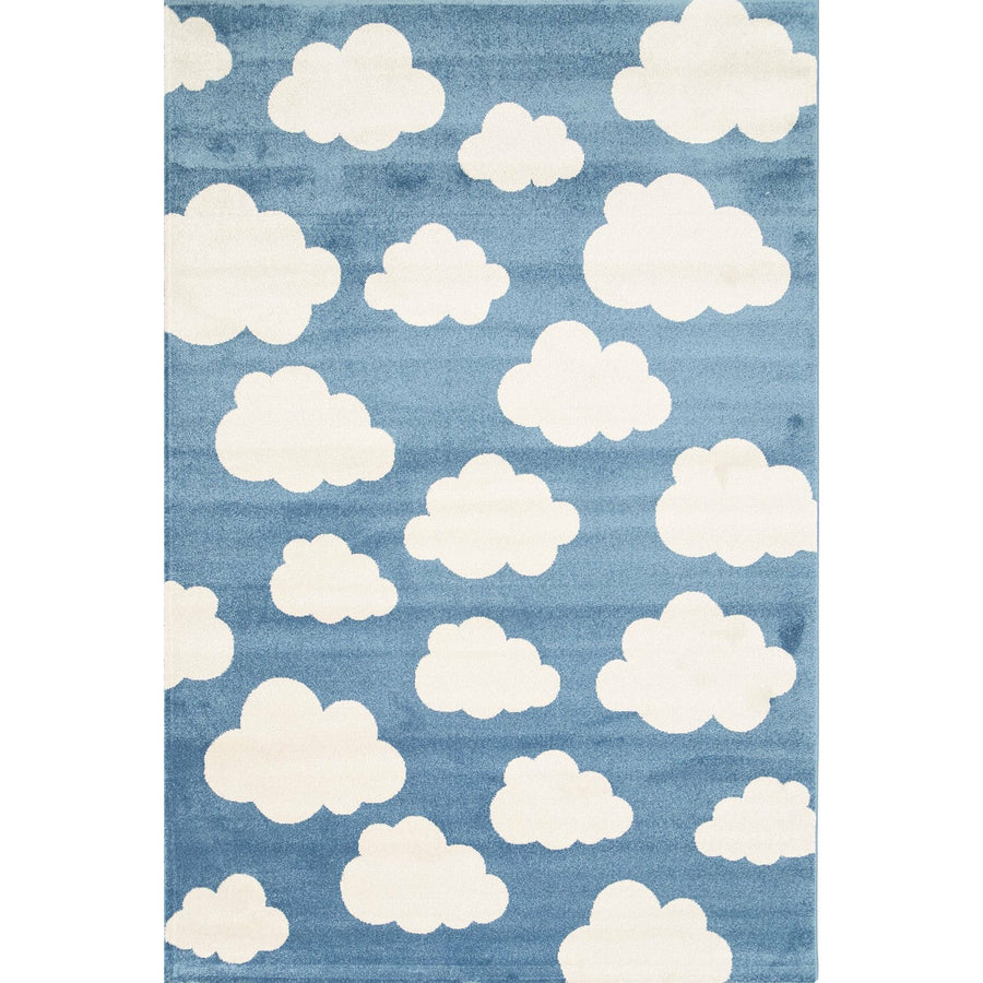 Piccolo Blue and White Cloud Kids Rug 160x230cm