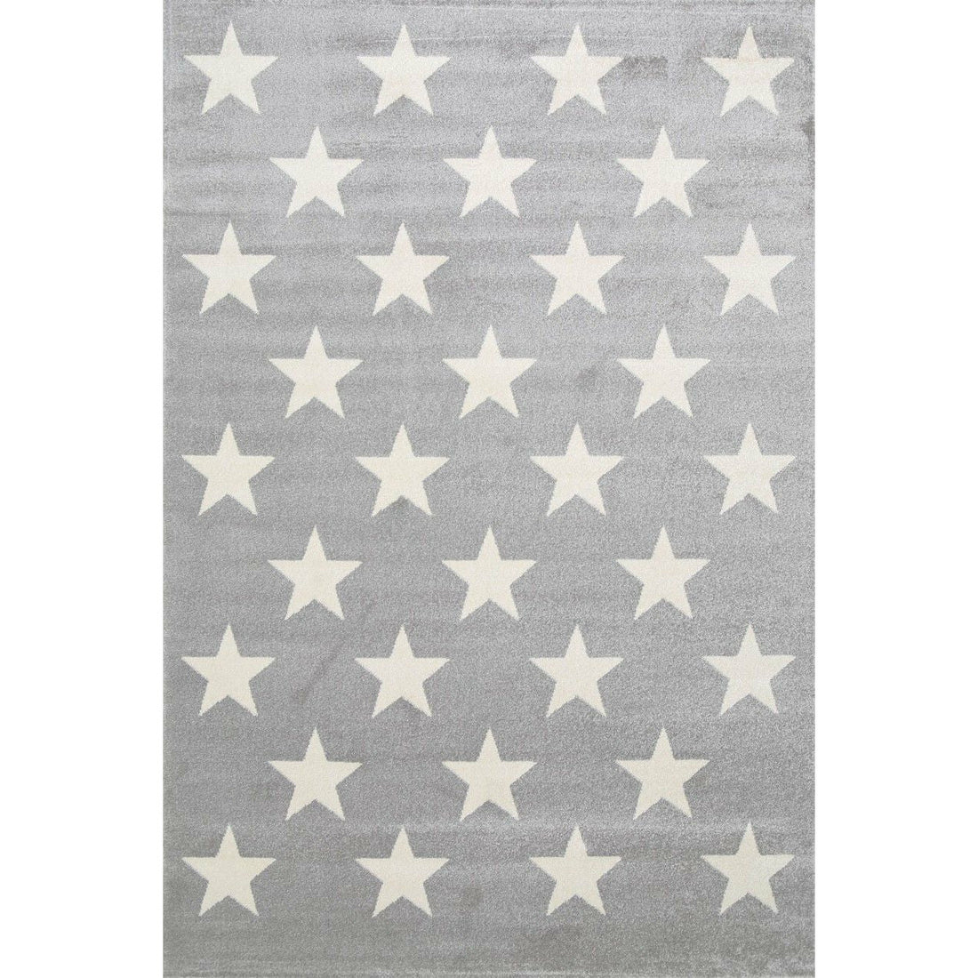 Piccolo Charcoal and White Stars Kids Rug 160x230cm