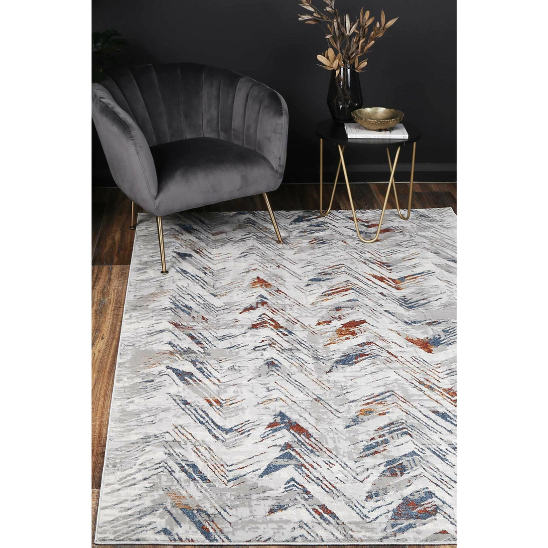 Isaiah Grey Multi Rug 120x170cm