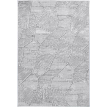 Isaiah Grey Tiled Geometric Rug 120x170cm