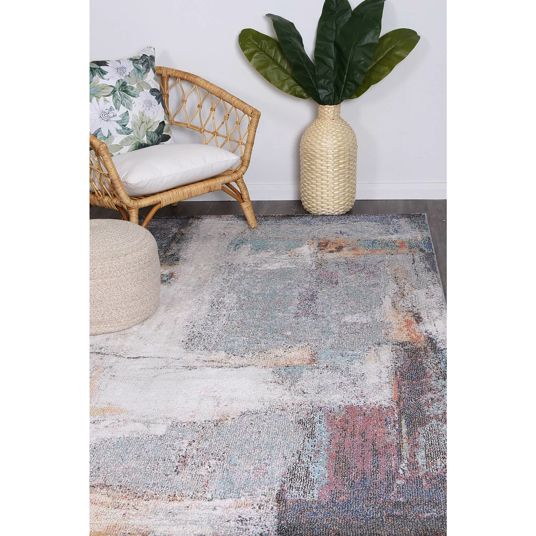 Aveza Abstract Grey Rug 200x290 cm