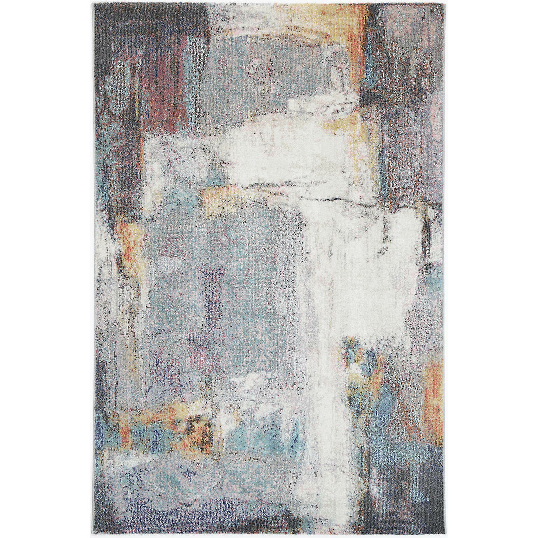 Aveza Abstract Grey Rug 200x200cm