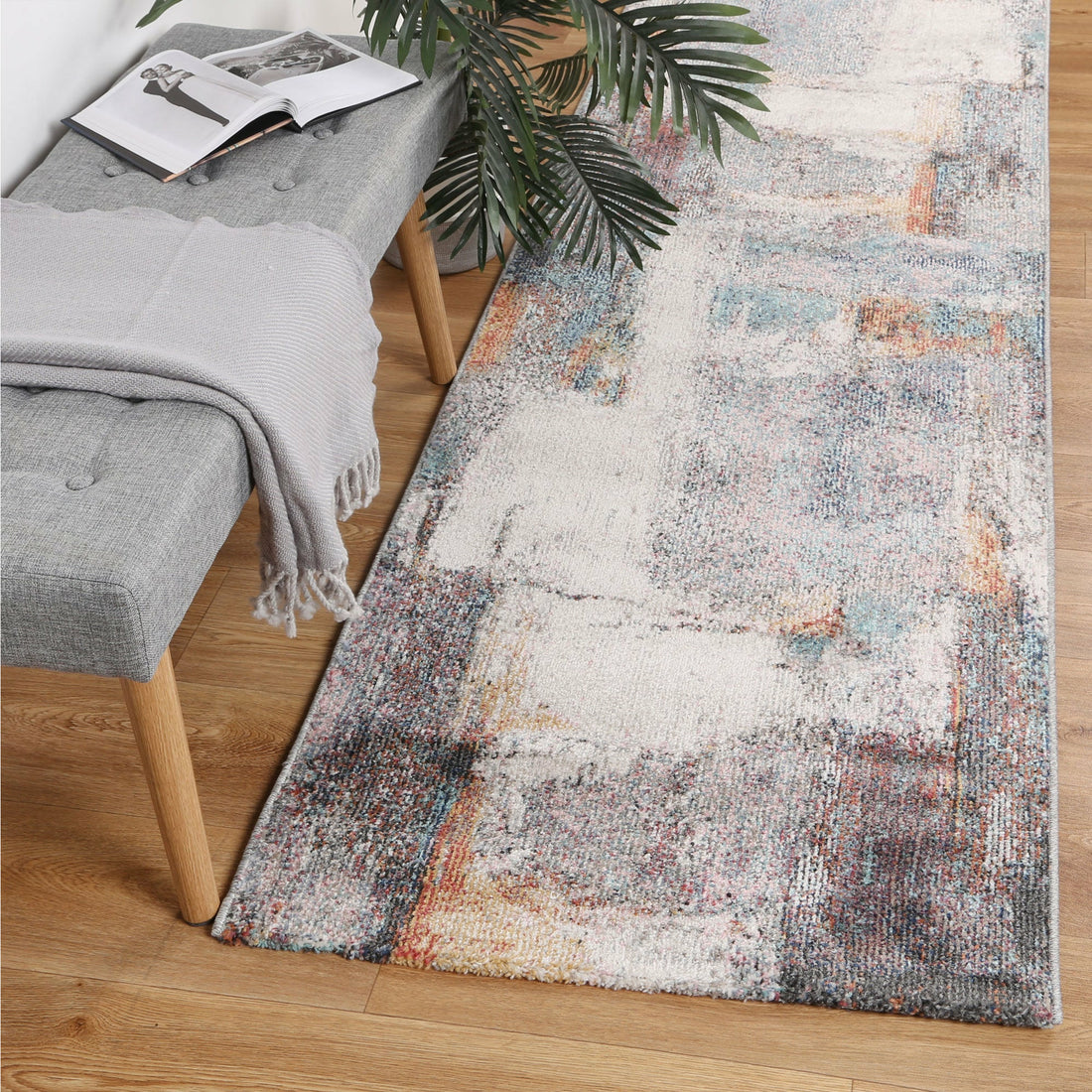 Aveza Abstract Grey Rug 280x380 cm