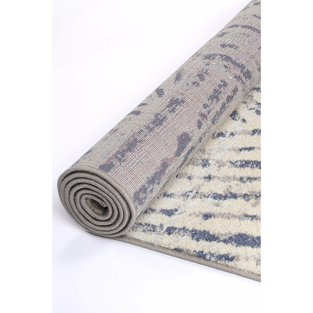 Palermo Vallo Grey Blue Rug 240x330cm