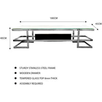 Aleksa - Silver TV Unit