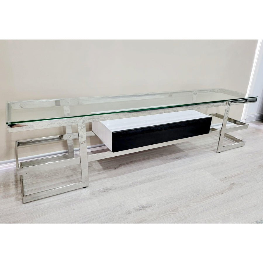 Silver TV Unit