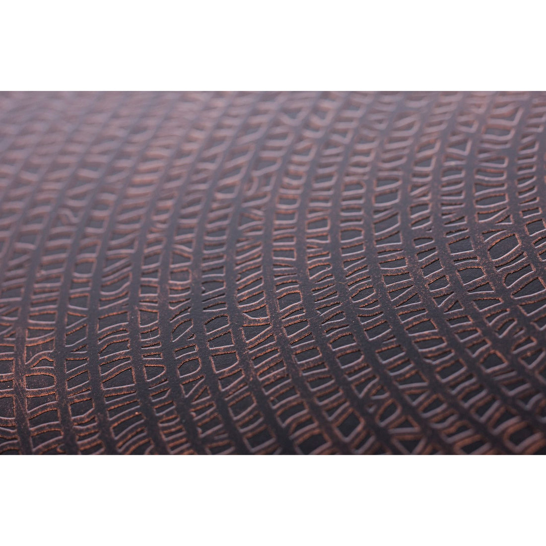 Black Round Coffee Table with Storage Shelf in Copper Finish Top