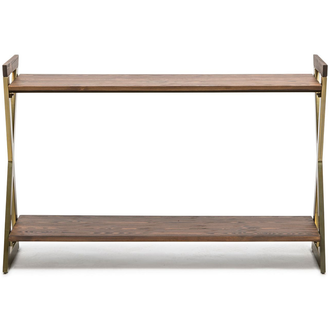 Wooden Entryway Hallway Console Table with Shelves