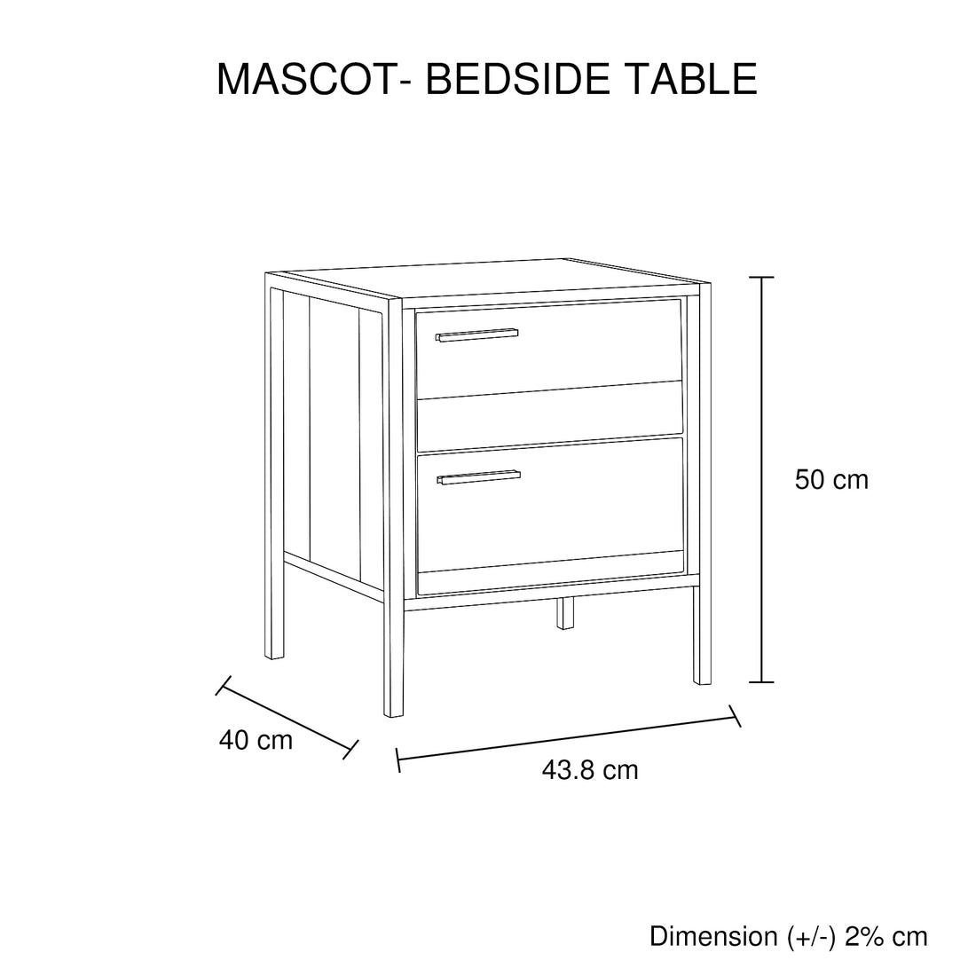 4 Piece Storage Bedroom Queen Suite Natural Wood with Metal Legs - Bed, Bedside Table & Tallboy