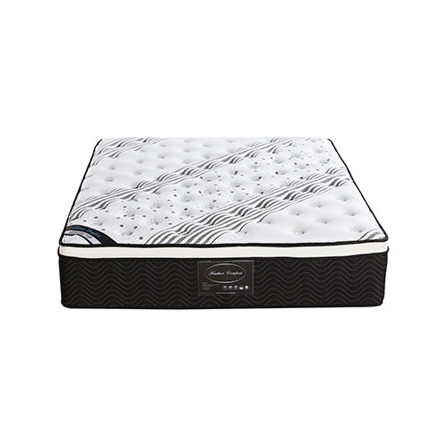 Pocket Spring Coil Mattress Euro Top (Medium Weight) 33cm Thick - Queen