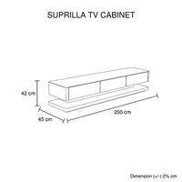 Entertainment Unit with 3 Storage Drawers - High Gloss White