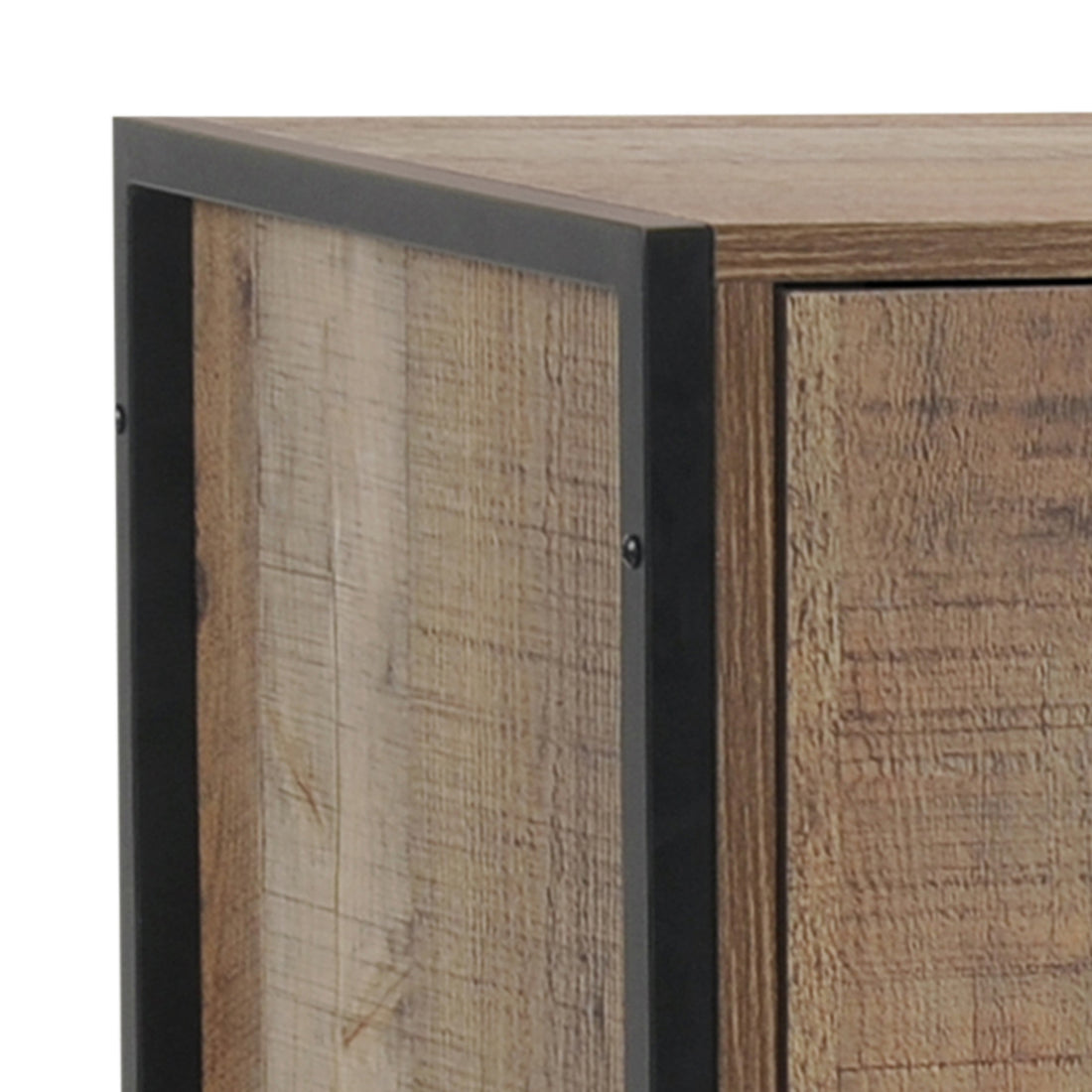 Wine Cabinet with 2 Storage Doors - Oak