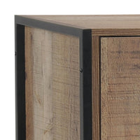 Wine Cabinet with 2 Storage Doors - Oak