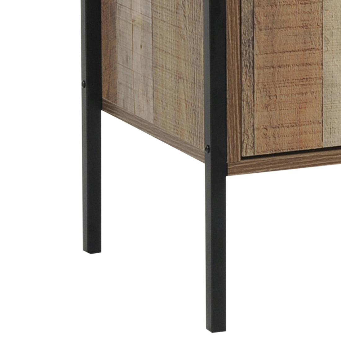 Wine Cabinet with 2 Storage Doors - Oak