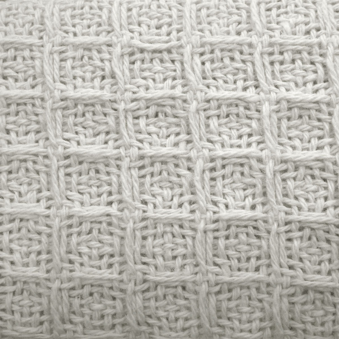 Cotton Waffle Blanket White Single