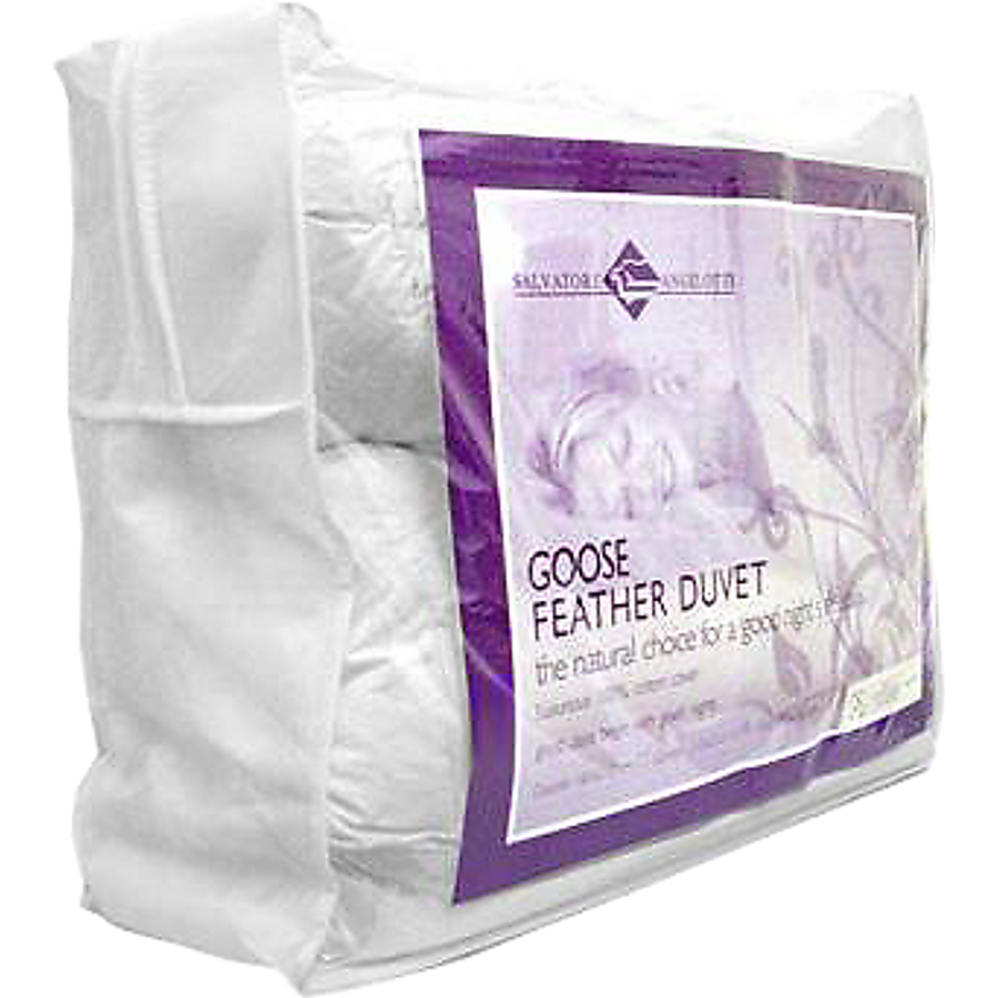 100% White Goose Feather Duvet Quilt - Double