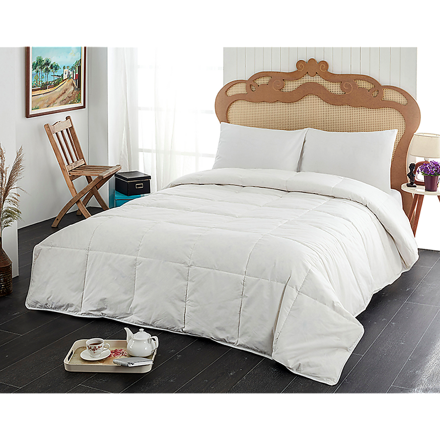 100% White Goose Feather Duvet Quilt - Double