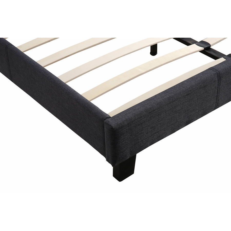 Linen Fabric Bed Frame Grey - Double