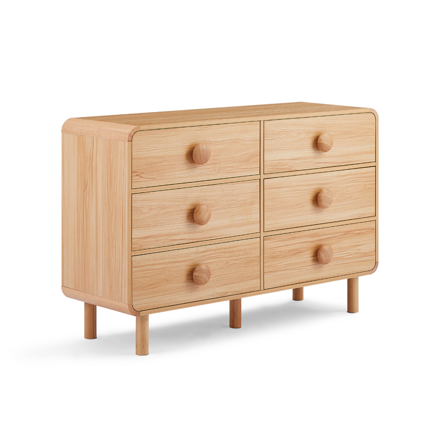 Spencer 6 Chest of Drawers in Natural