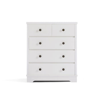 White Coastal Style Chest of Drawers Tallboy