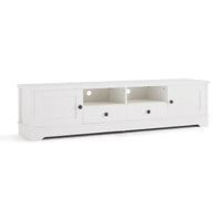 White Coastal Style 180cm Entertainment Unit