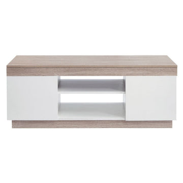 Coastal White & Wooden Coffee Table