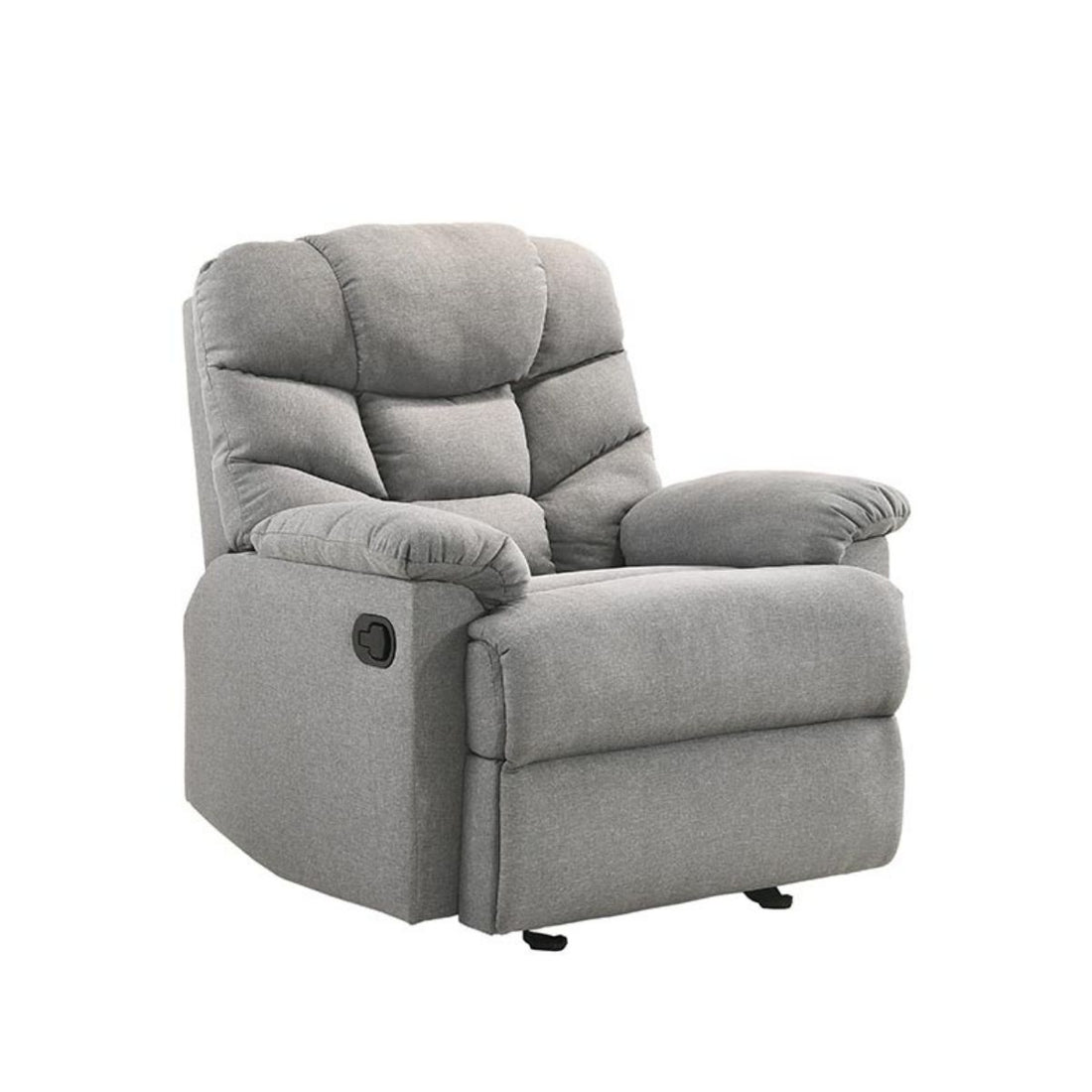 Rocking Fabric Recliner Chair - Light Grey