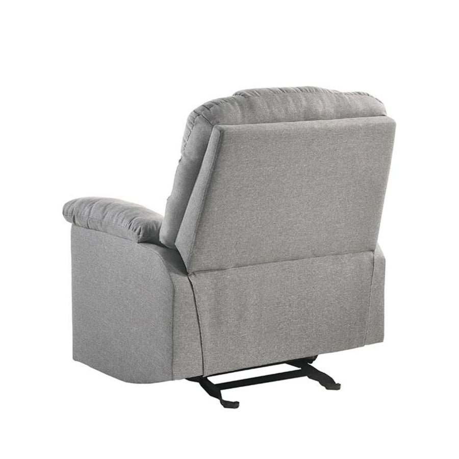 Rocking Fabric Recliner Chair - Light Grey