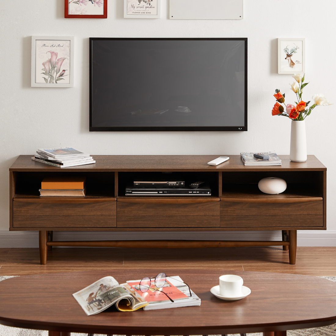 Pierre Walnut TV Unit