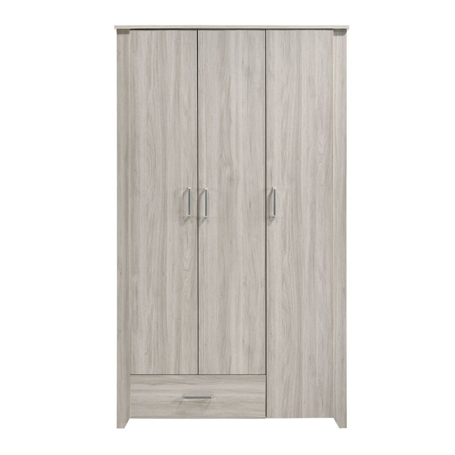 Acacia Ash Wood Large 3 Door Wardrobe Bedroom Closet