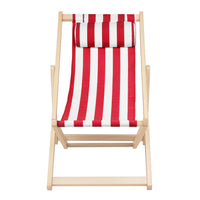 Outdoor Furniture Sun Lounge Wooden Beach Chairs Deck Chair Folding Patio