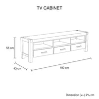 Entertainment Unit With Storage - Oak