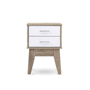 Bedside Table White Oak