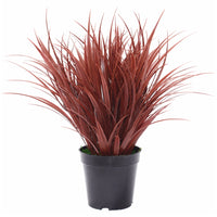 Artificial Ornamental Potted Dense Burgundy Grass 38 cm